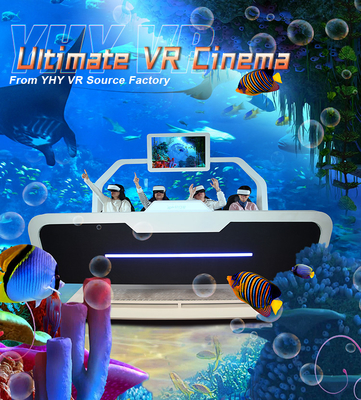 Игры стрельбы игр 9D VR тематического парка VR предназначенные для многих игроков для 4 игроков