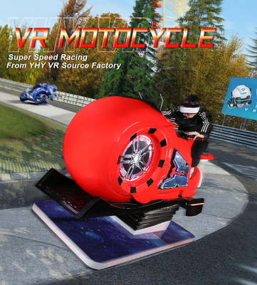 Движение имитатора 9D игры мотоцикла аркады имитатора Moto VR участвуя в гонке