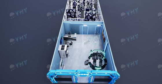 9D VR Симулятор Арена VR Бесплатный роуминг Аркадная Арена 8 Игроков