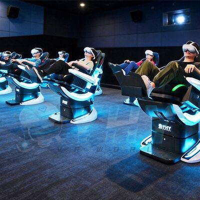 Летающий кинотеатр на заказ Фабрика Динамический симулятор движения Многопользовательский кинотеатр VR Развлечения 9D Motion Chair
