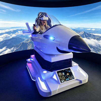 Большой 3D динамический симулятор полета 9d VR Fighter Крытый домашний пластиковый ПК Космическая капсула Самолет Игровое оборудование Торговые центры