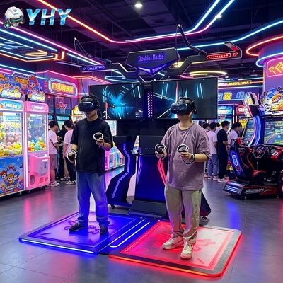 2 игрока FPS VR Kat Walker Аркадная беговая дорожка Машина 9D VR симулятор Ходовая платформа