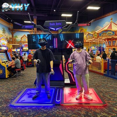 Внутренний многопользовательский 9D VR Кино интерактивные игры симулятор платформы Металлическое строительство Домашнее использование Детский сад-дружественный 60+