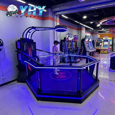 Взаимодействующий симулятор игр ВР 9Д виртуальной реальности 1 игроков большого пространства ХТК 9Д ВР имитатор для игрового парка ВР