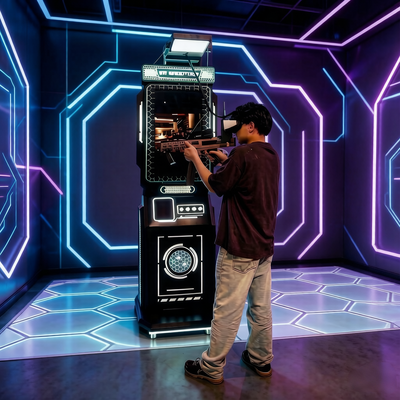 Горячая распродажа коммерческий 9D VR симулятор стрельбы интерактивная игра VR с пистолетом для аркадного центра