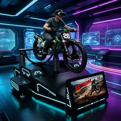 Высоко-ROI коммерческий VR Горный Мотор Трек гоночный симулятор 4dof Динамическая платформа движения