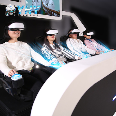 Имитатор мест 9D VR тематического парка акриловый 4 показ в реальном маштабе времени экрана 42 дюймов