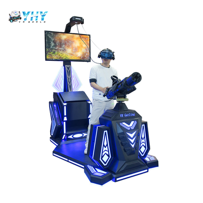 Гуанчжоу YHY 9D VR Гатлинг 1 игрок Симулятор стрельбы Боевая игра Автомат Парк приключений