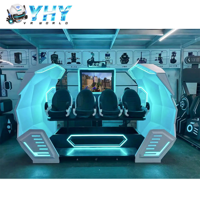 Кинотеатр виртуальной реальности YHY VR на 4 места, машина для 9D виртуальной реальности, проект «под ключ», использование в игровом парке