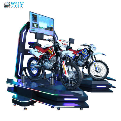 Тематический парк развлечений 9d Виртуальная реальность Двойной VR Симулятор мотоцикла