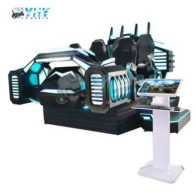 Игровой аппарат 9D виртуальной реальности 6 мест Симулятор VR Кинотехника для торгового центра Семейное развлечение