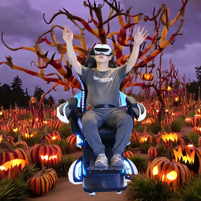 Кресло для VR-аттракционов с обзором на 360 градусов и одним сиденьем для захватывающего опыта VR-кино