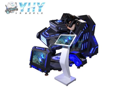 YHY Virtual Reality Race Car Simulator with Steering Wheel VR 360 Rotating Flight Simulate Flying Motion Theme Park Equipment 