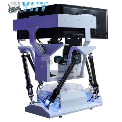 YHY VR 6 DOF 3 Screens Racing Car Simulator with Steering Wheel Game Machine Indoor Outdoor Shopping Mall 