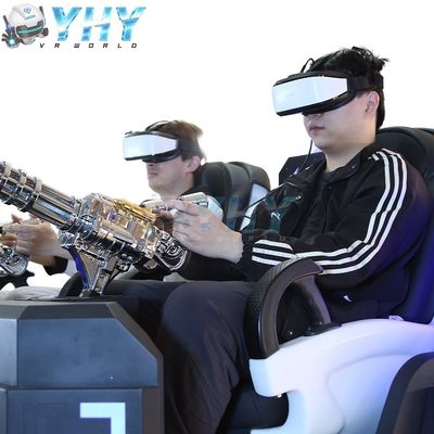 9D VR 3DOF Movement Simulator Virtual Reality Cinema 2 Seats Mecha Warrior with 200 Games Indoor Outdoor Game Playing 