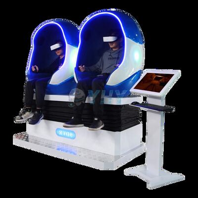 Коммерческое кресло-кинотеатр 9D VR Egg с сиденьем VR-симулятора на 2 игрока для парков развлечений и торговых центров