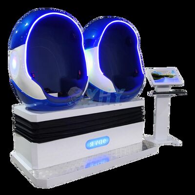 Простая работа 2 места 9d Vr Cinema Egg Shape 9d Cinema Виртуальная реальность стул для тематического парка / парка развлечений