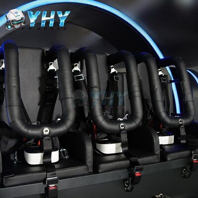Vr 360 Roller Coaster 3 Seaters Vr Cinema Three Chairs Simulator Amusement Park Ride 