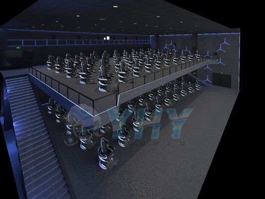 9D VR Симулятор динамического кино New Dynamic 360 Rotation Experience Многопользовательская проекционная игра Vr Атракции Кино