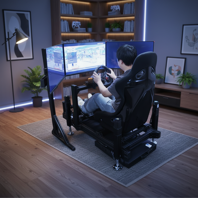 Popular 3 Screen Arcade Car Cockpit Racing Simulator Motion Simulator F1 for Indoor and Outdoor Amusement and Recreation