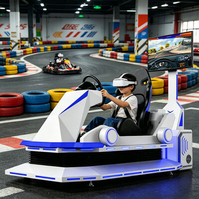 9D Metal VR Racing Simulator Indoor Car Karting Game Machine с VR-опытом вождения для аэропорта и торговых центров