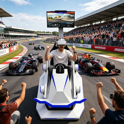 Real Feel 9D Виртуальная реальность Vr Racing Открытый автомобиль Спортивный симулятор Торговый центр Игровой центр