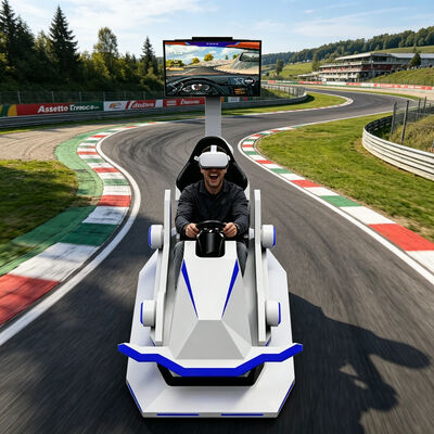Real Feel 9D Виртуальная реальность Vr Racing Открытый автомобиль Спортивный симулятор Торговый центр Игровой центр