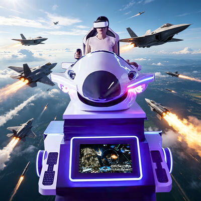 Большой 3D динамический симулятор полета 9d VR Fighter Крытый домашний пластиковый ПК Космическая капсула Самолет Игровое оборудование Торговые центры