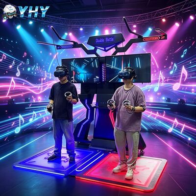 VR 360 виртуальная реальность для двух игроков боевая платформа с металлическим и стекловолокнистым строительством для внутреннего использования в торговых центрах