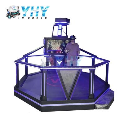 Взаимодействующий симулятор игр ВР 9Д виртуальной реальности 1 игроков большого пространства ХТК 9Д ВР имитатор для игрового парка ВР