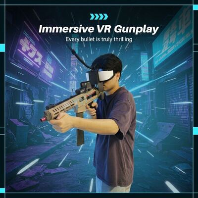 Оборудование для VR-стрелялок в помещении, аркадный зал, детские игры-стрелялки 9D VR, симулятор