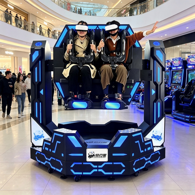 VR-симулятор американских горок с платформой движения на 2 места и эффектом ветра