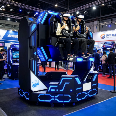VR-симулятор американских горок с платформой движения на 2 места и эффектом ветра