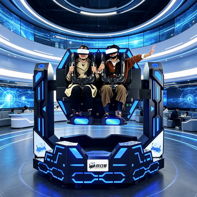 High ROI Commercial 1080 Degree VR Roller Coaster Simulator 2 Seater Machine for Shopping Malls