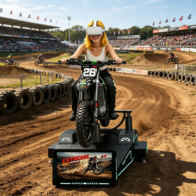 Single-Player VR Mountain Racing Simulator with Dynamic Tilt & Real-Time Haptic Response