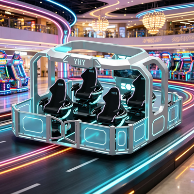Commercial Grade 4 Players 360 Degree Rotating VR Motion Cinema Ride Equipment
