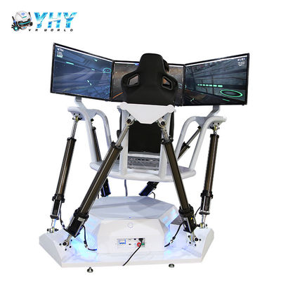 Virtual Reality 6 DOF Dynamic Car VR Simulator Three Screen Race Games Machine Shopping Mall Rental Business 