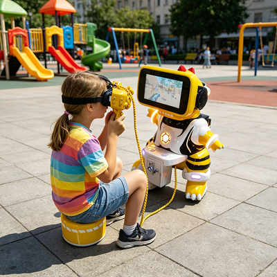 9D виртуальная реальность развлечения VR игровые машины для детей для торговых центров аэропорт общественность Внутренний стекловолокно металл