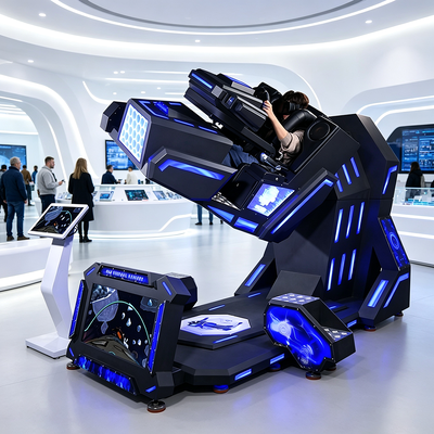 3-в-1 VR 360-симулятор терминатора, сочетающий в себе гонки на горках и движение в полете для торговых центров