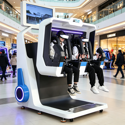 Компактные двойные сиденья 360-градусная VR-платформа с подвижностью для парков развлечений и торговых центров